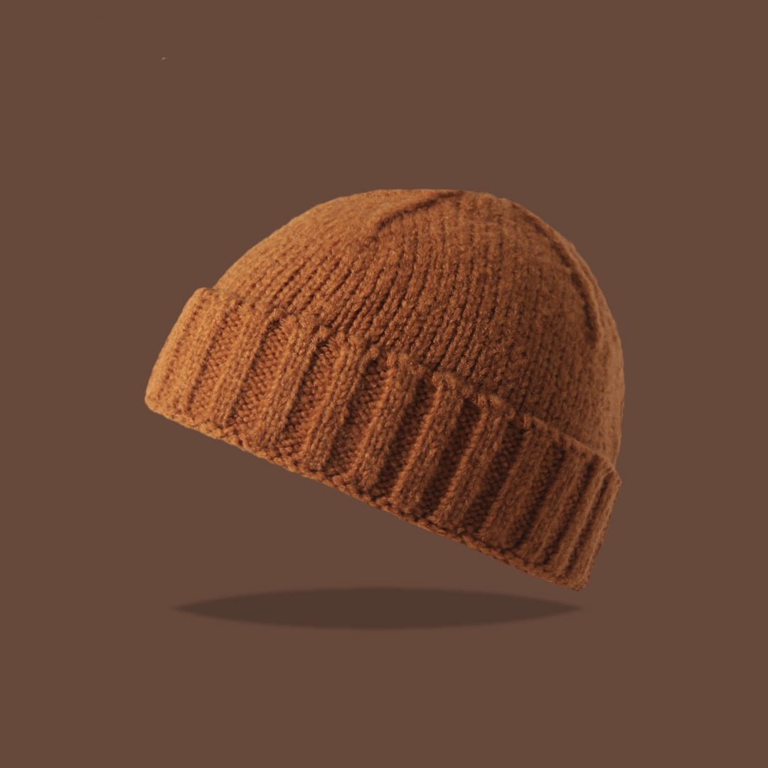 American Knitted Hat Women's All-match Face-looking Little Watermelon Hat Yupi Beanie Hat
