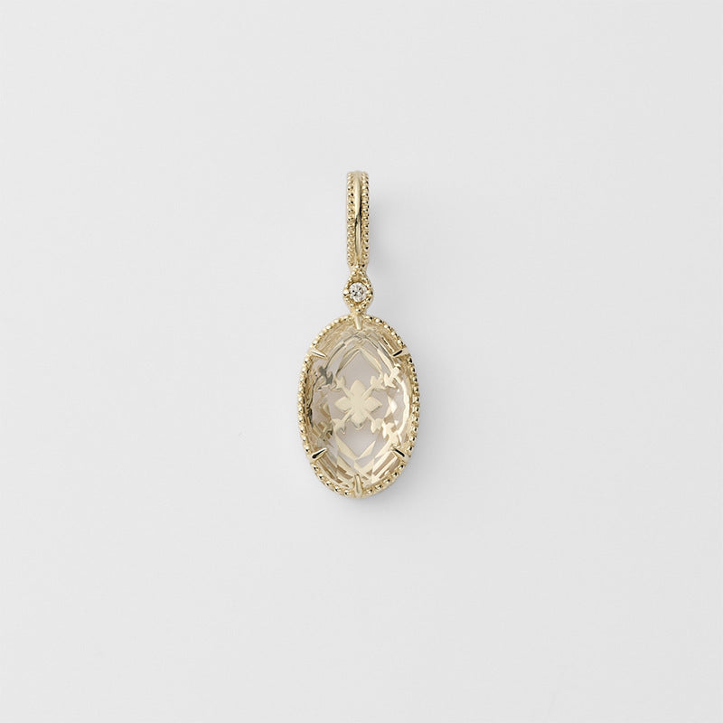 Fashion Personality Shines On Flower Rings Pendant
