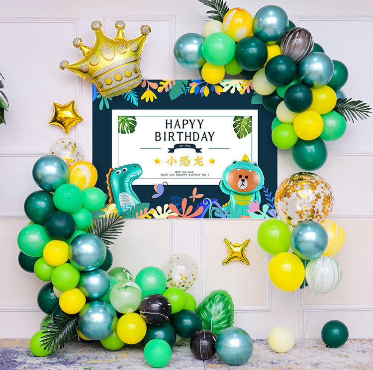 Baby One Year Old Happy Birthday Party Background Wall