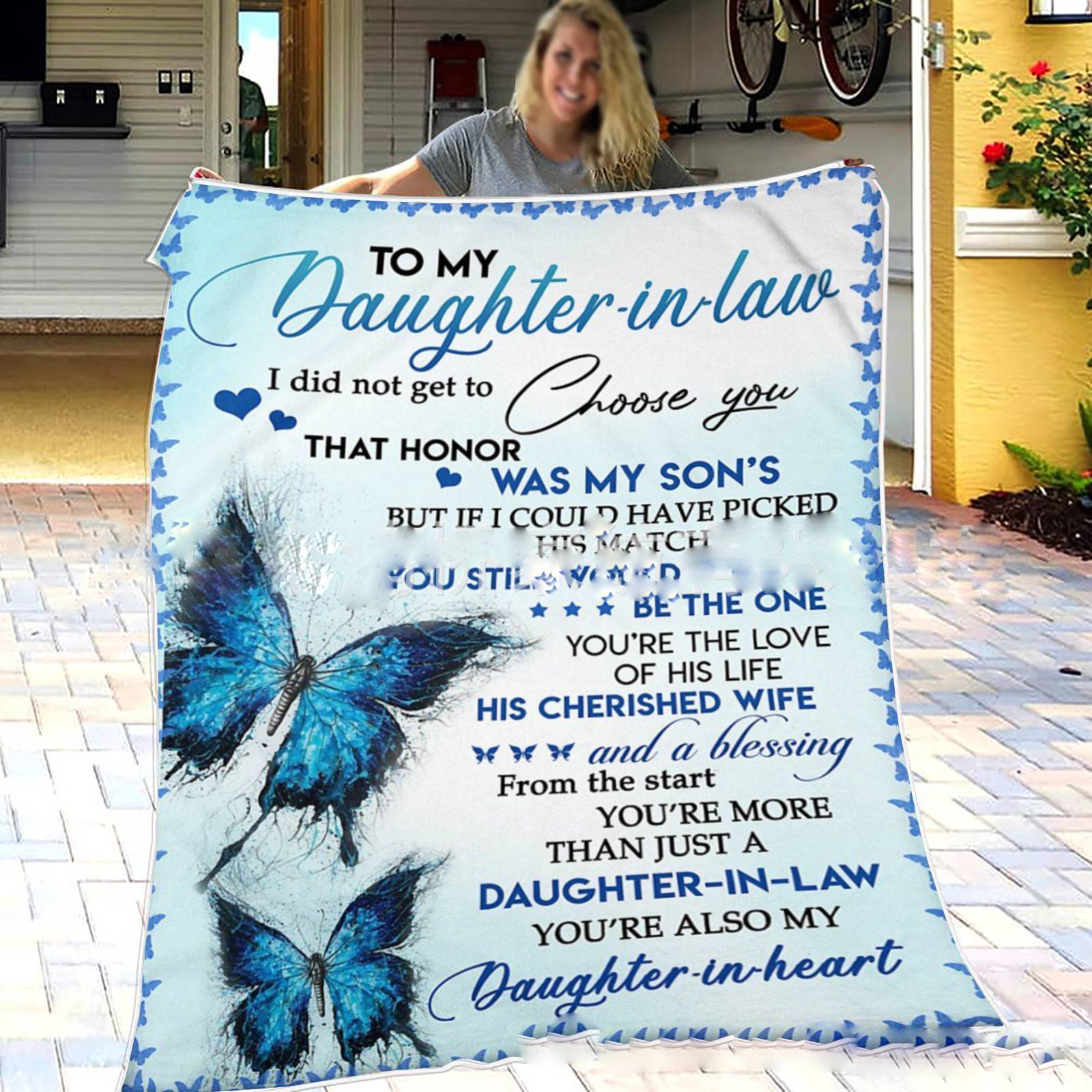 Flannel Lambswool Printed Blanket Envelope Blanket
