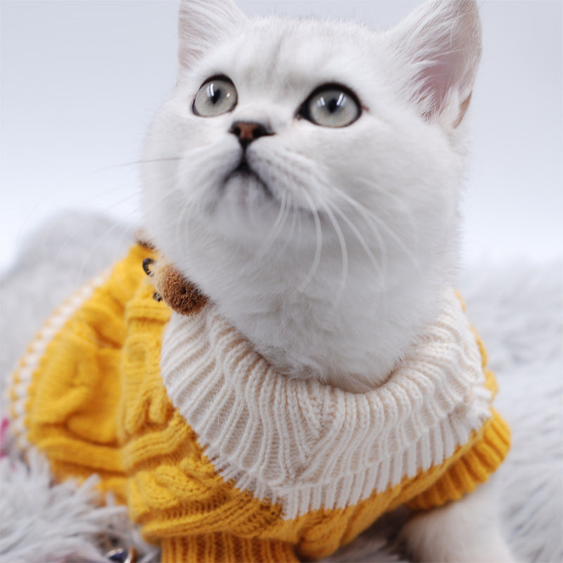 Pet Dog Fashion Sweet Button Sweater
