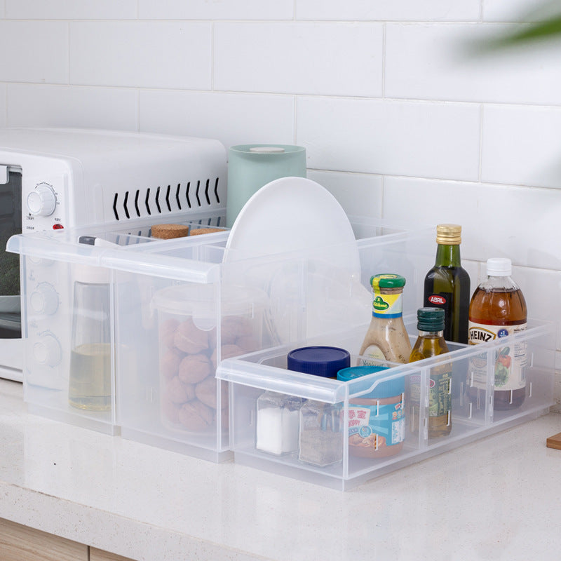 Transparent refrigerator storage box