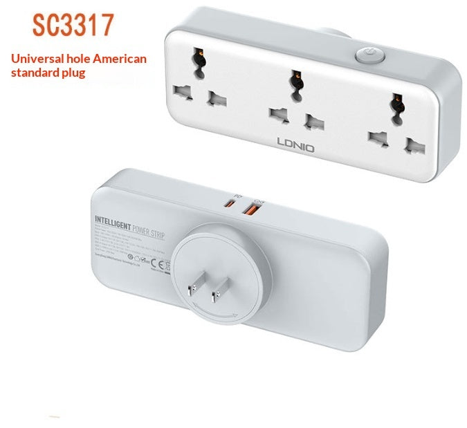 Multi-functional 180-degree Rotating Wireless Power Strip