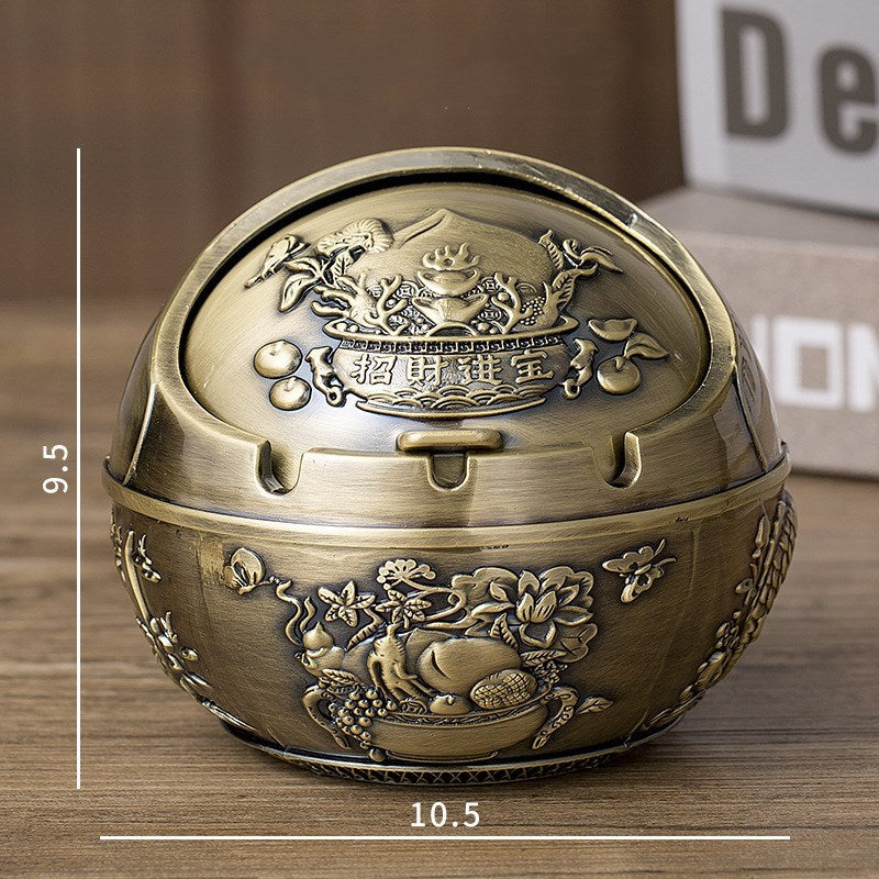 Créativité métallique de grand cendrier