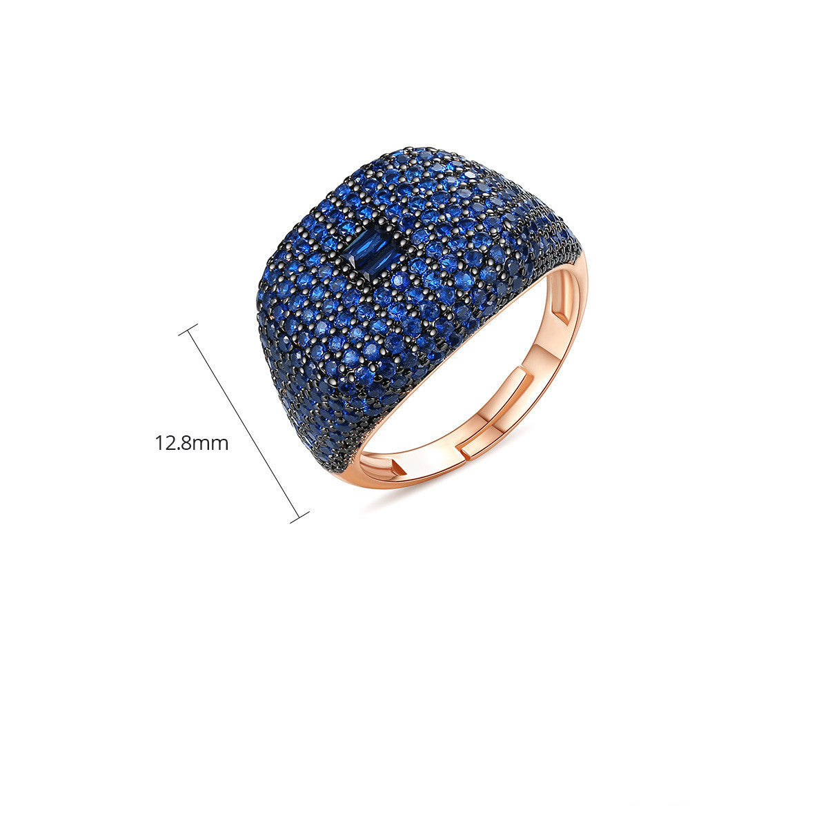 Chaopai Light Luxury Diamond Spinel Ring