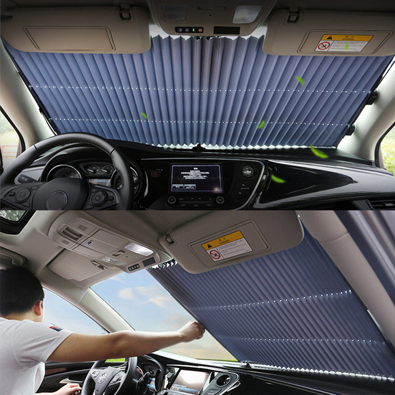 Car Windshield Windscreen Sunshade Retractable