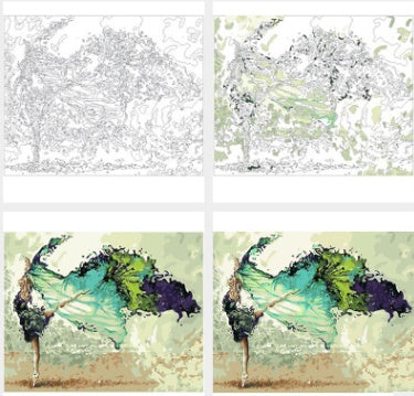 beautiful scenery painting