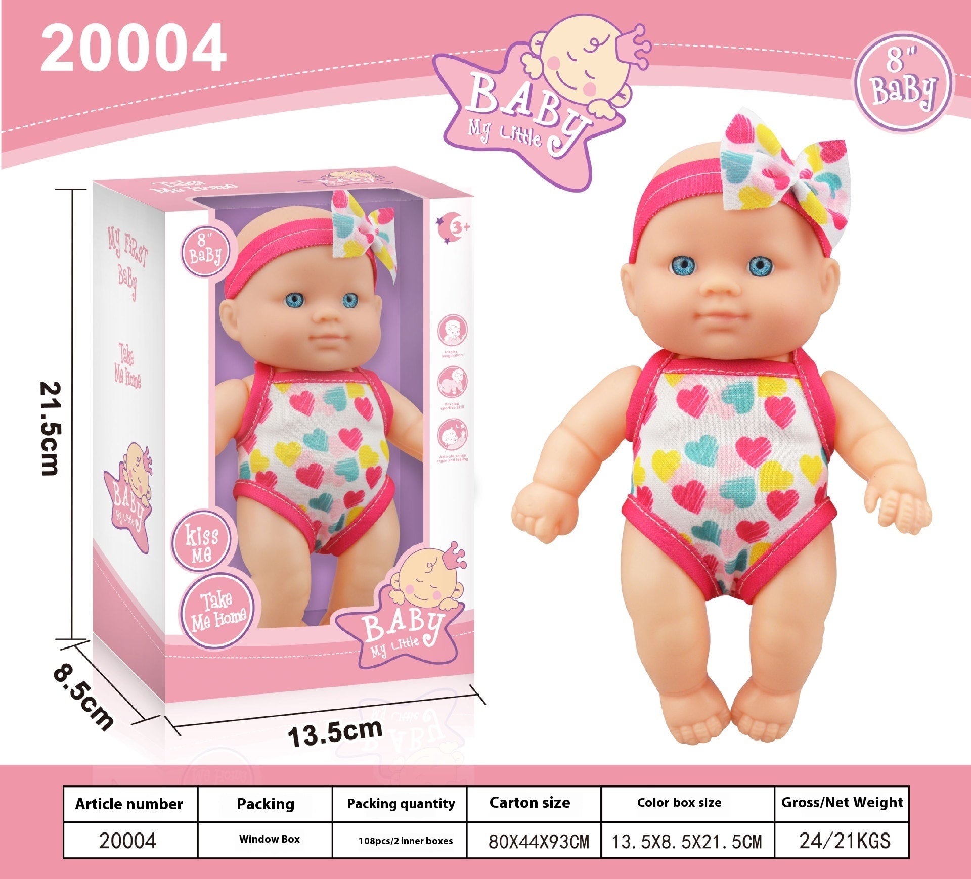 Simulation Baby Vinyl Figurine Figurine Doll