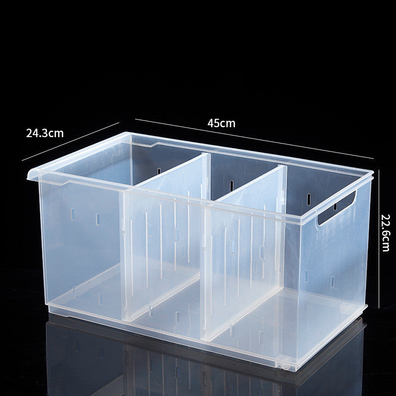 Transparent refrigerator storage box