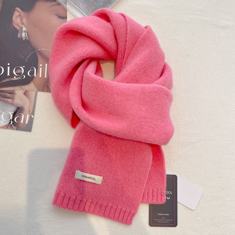 Women's Pure Wool Scarf Winter High Sense