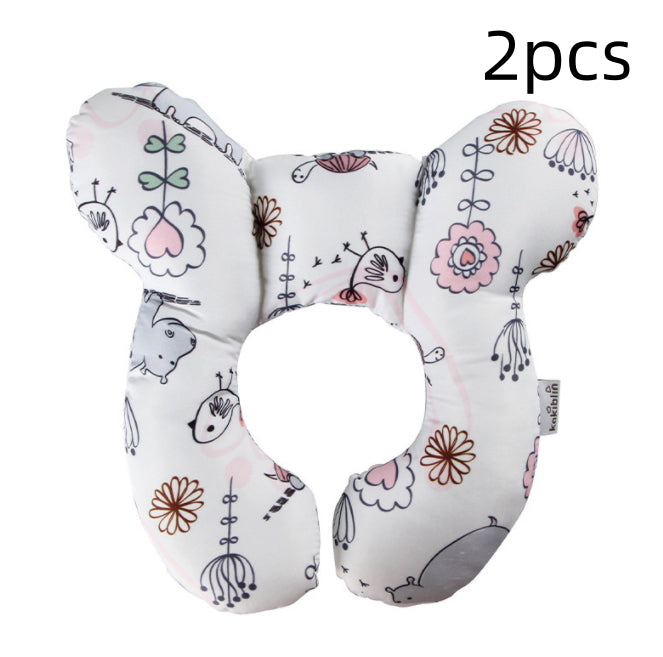 Oreiller pour bébé, lit de bébé, siège de sécurité en U, protège-nuque, oreiller de poussette fixe stéréotypé