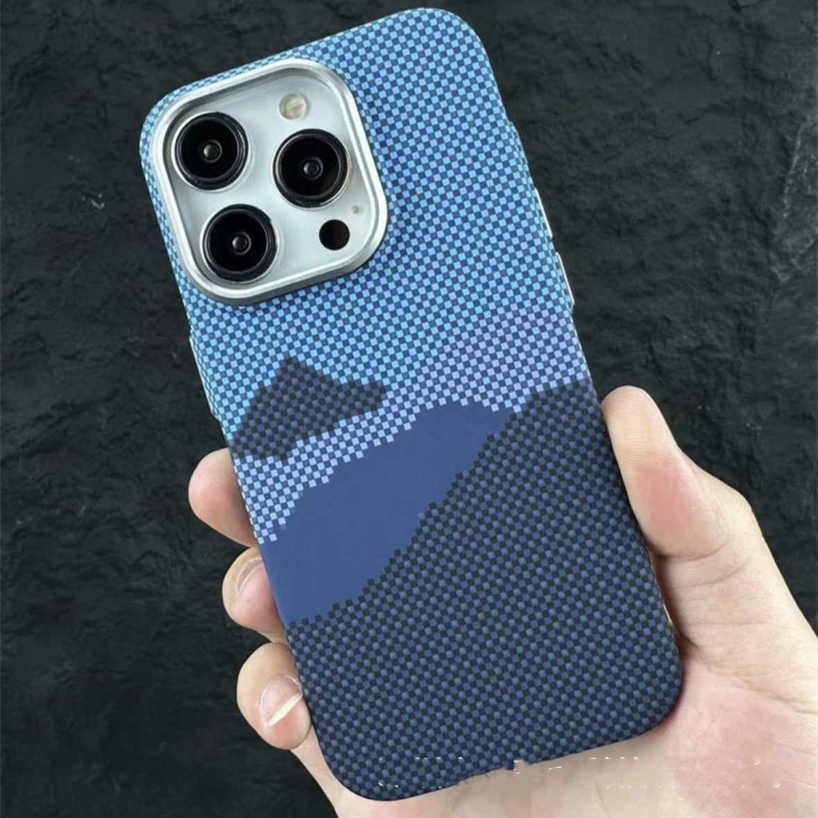 Magnetic Kafra Pattern Carbon Fiber All-inclusive Protective Cover Phone Case