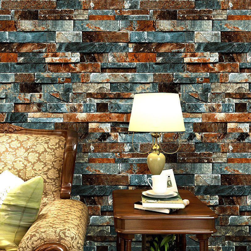 Hall Retro Culture Marble Tile Wallpaper