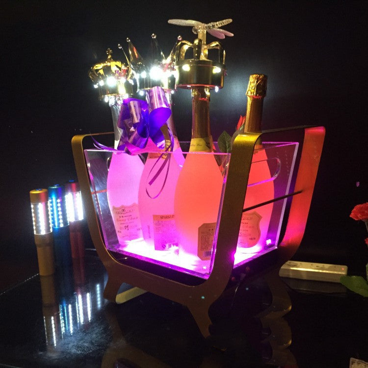 Custom LED Luminous Champagne Bucket Creative Champagne Boat Ice Bucket