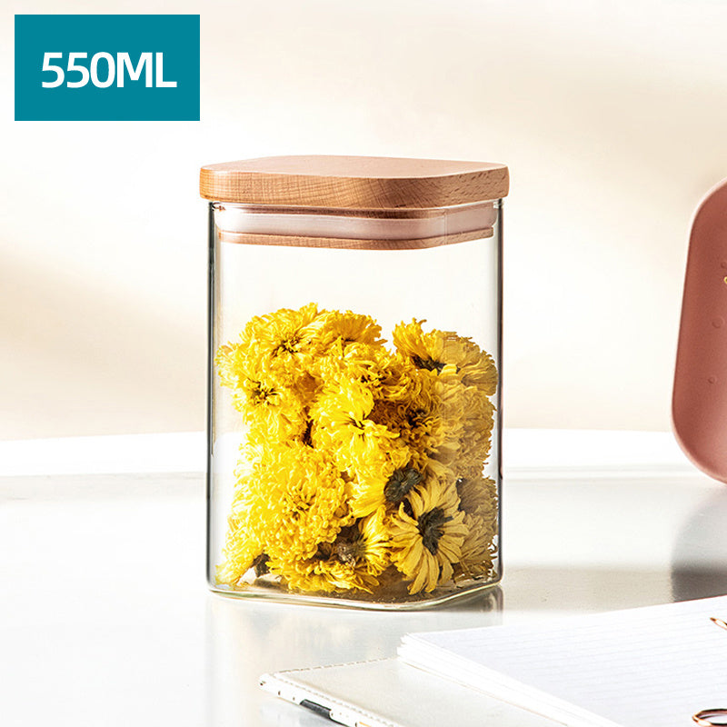 Glass Storage Jar Sealed Tea Dried Fruit