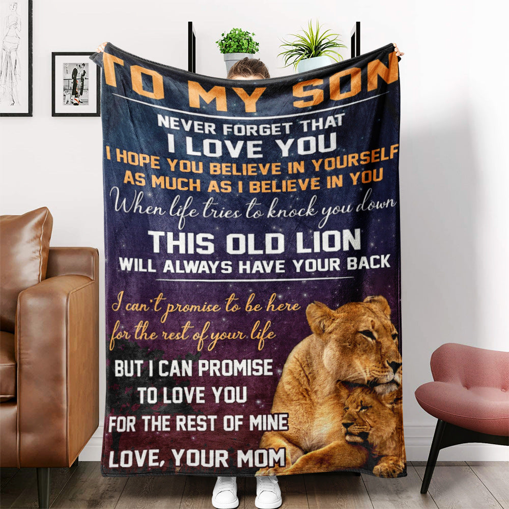 Envelope Blanket Sofa Blanket Airable Cover Message Letter Wholesale Flannel Thick Envelope Blanket
