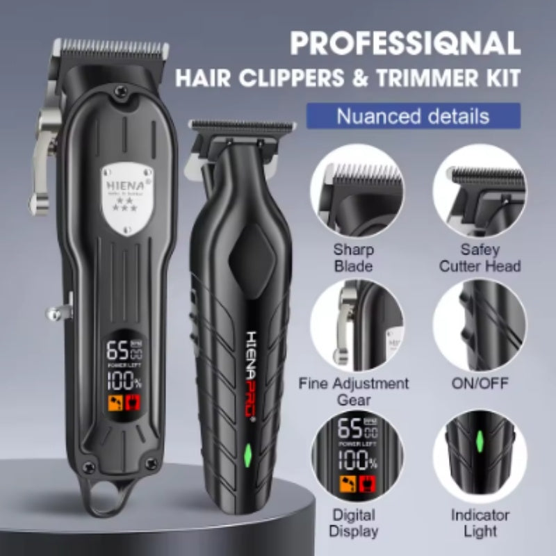 Professional Hair Clipper Set Men's Aluminum Foil Shaver
