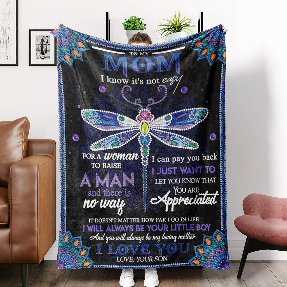 Envelope Blanket Sofa Blanket Airable Cover Message Letter Wholesale Flannel Thick Envelope Blanket