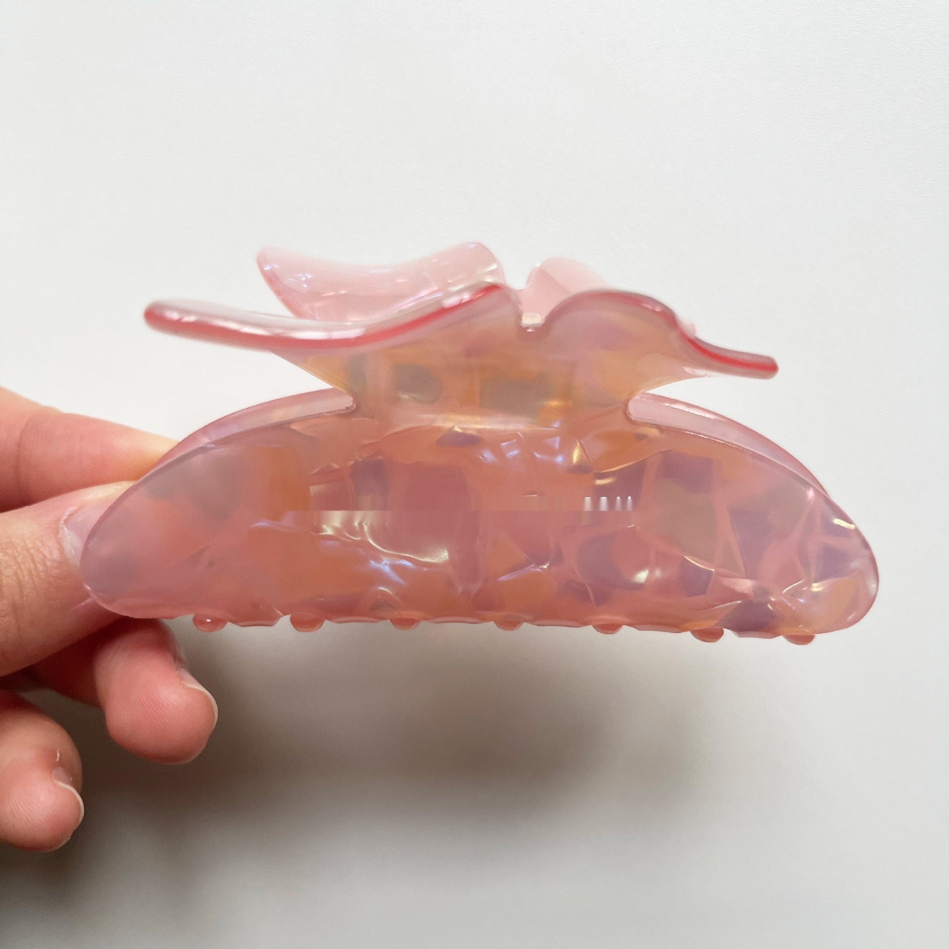 Acrylic Butterfly Grip Colorful Shark Clip