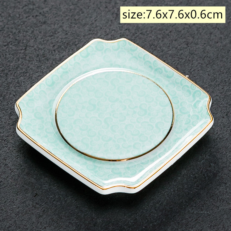 Vintage Chinese Ceramic Cup Coaster Tea Set