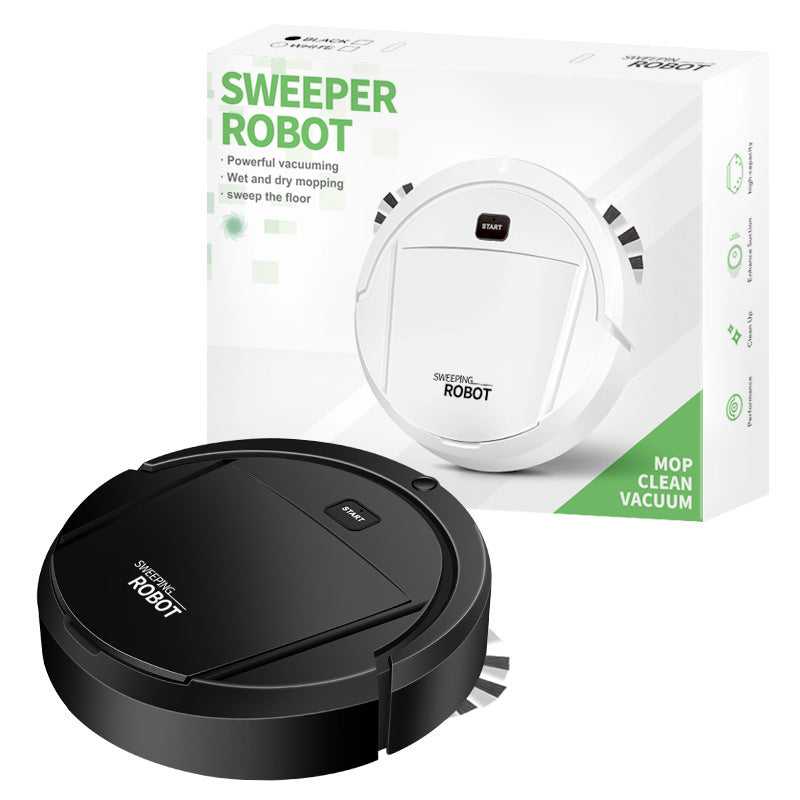 Robot de nettoyage intelligent, aspiration, balayage, lavage intégrés, collecteur de poussière USB