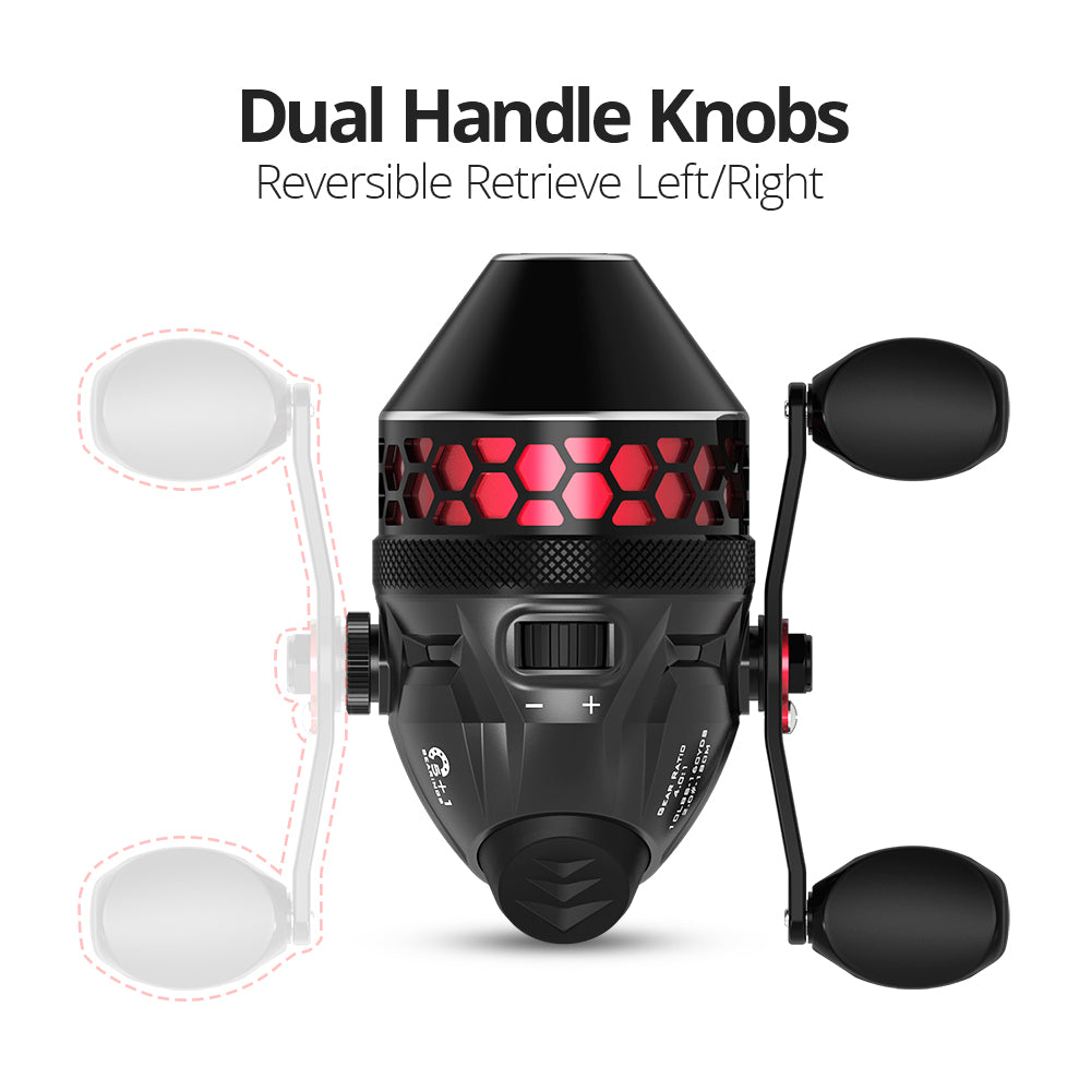 Fishing Reel Full Line Cup Built-in Lure