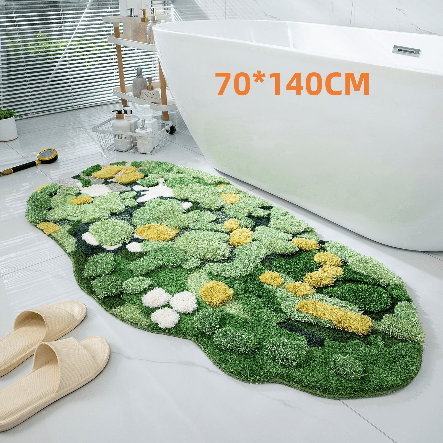 New Ins Style Moss Carpet Shaped Irregular Casual Corner Feet Living Room Carpet Floor Mat Art