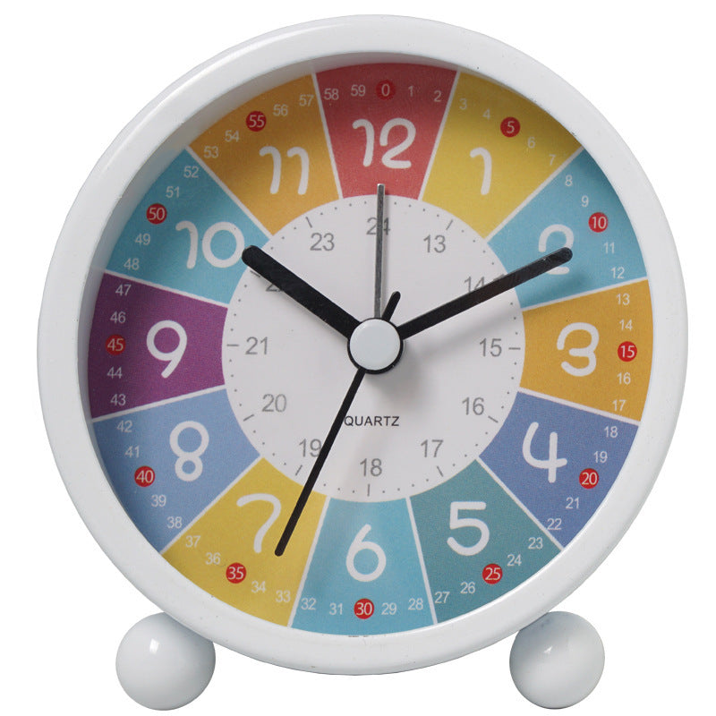 Metal Cartoon Children's Early Education Alarm Clock Student Desktop
