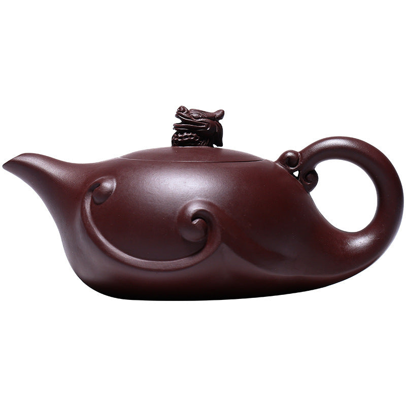 Pure Handmade Longying Teapot Large Capacity 420ml Tea Set