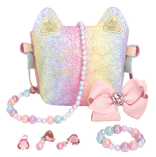 Simulation Children Play House Handbag Toy Watch Coin Purse Girl's Birthday Gift Cell Phone Bag
