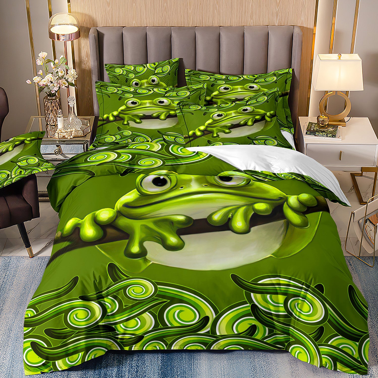 Cartoon Children's Animal Frog Salamander Three-piece Set