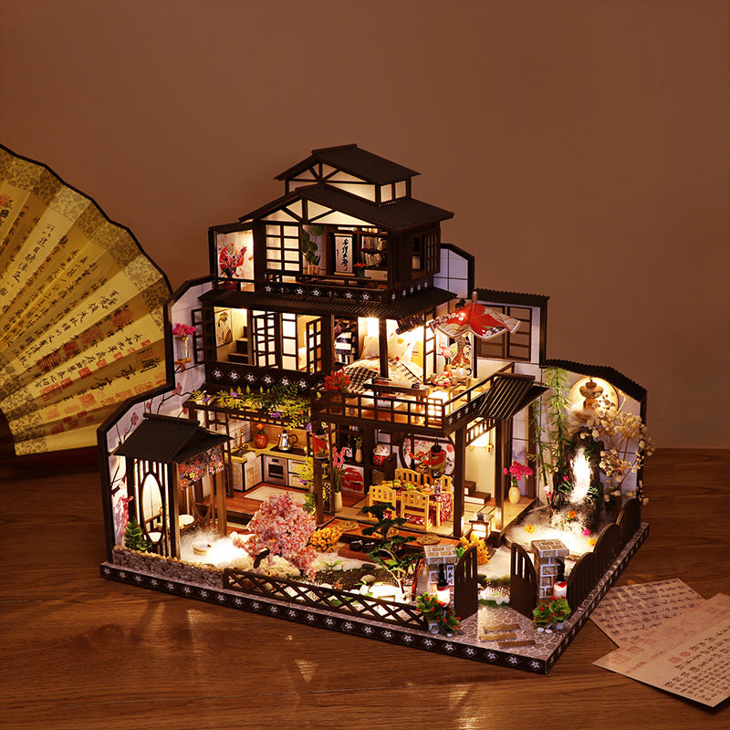 Creative Retro Hand-assembled Building Model Toy