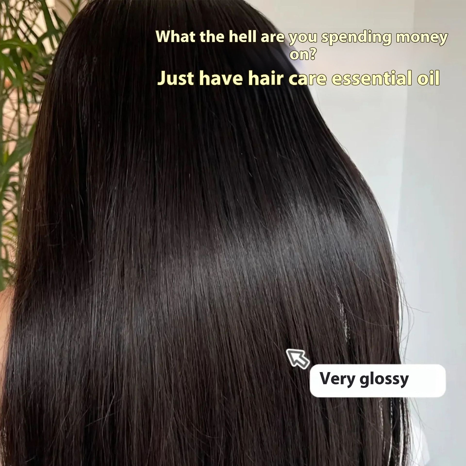 Huile essentielle nourrissante et sans rinçage pour cheveux secs, frisottis, réparatrice éclaircissante et parfumée.