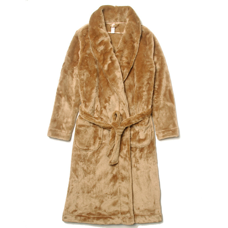 Men's And Women's Mink Fleece Home Night Gown Bathrobes