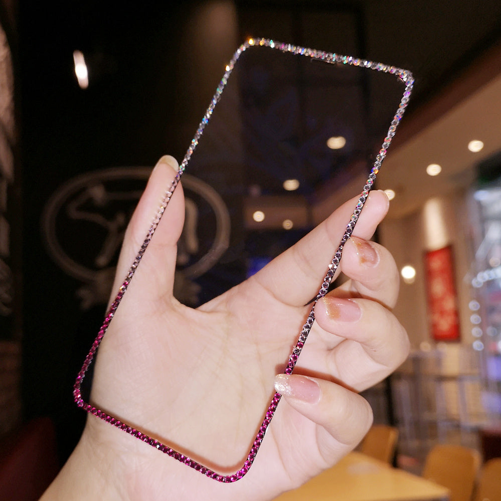Rhinestone Blue Light Eye Protection Cell Phone Protective Tempered Film