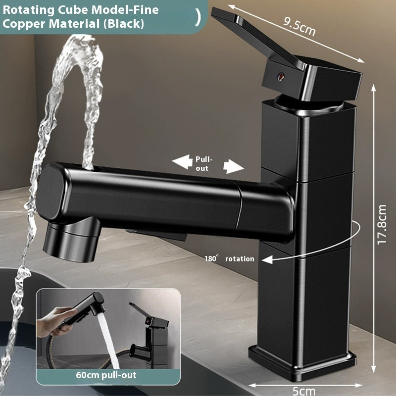 Pull-out Faucet Bathroom Wash Face Hand