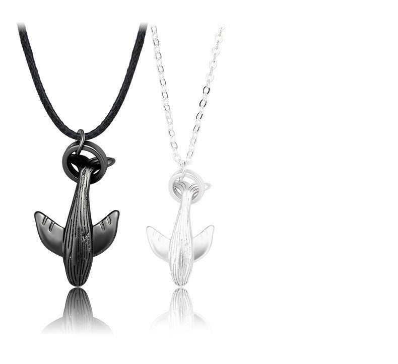 Whale Couple Necklace Pair Ins Fashion And Simple