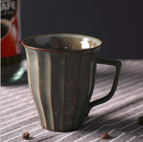 Japanese Style Ceramic Retro Breakfast Cup Stoneware Coffee Cup