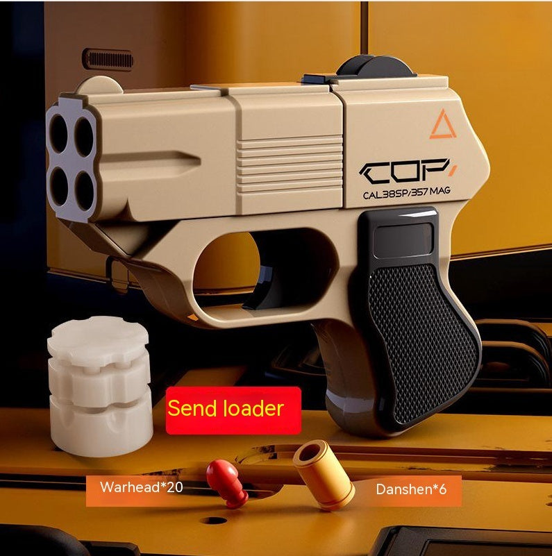 Children's Plastic Automatic Throwing Shell Toy Gun