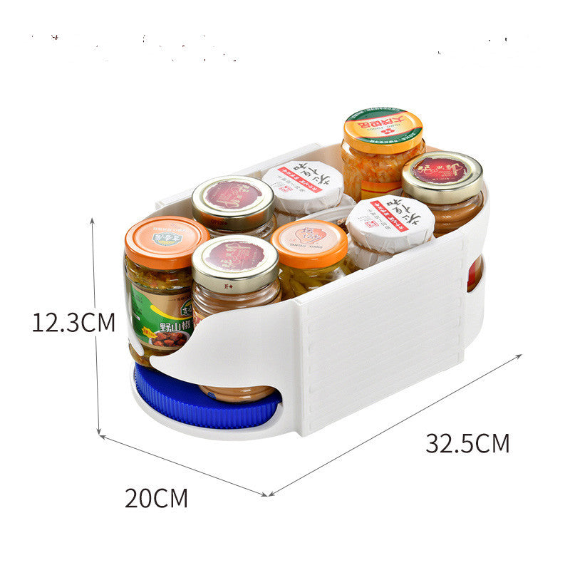 Kitchen Multifunctional Rotary Seasoning Rack Corner Storage