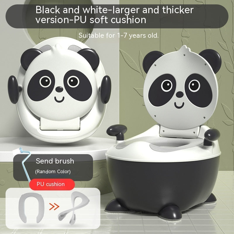 Lesser Panda Children's Toilet Baby Urinal PU Soft Cushion Training Basin