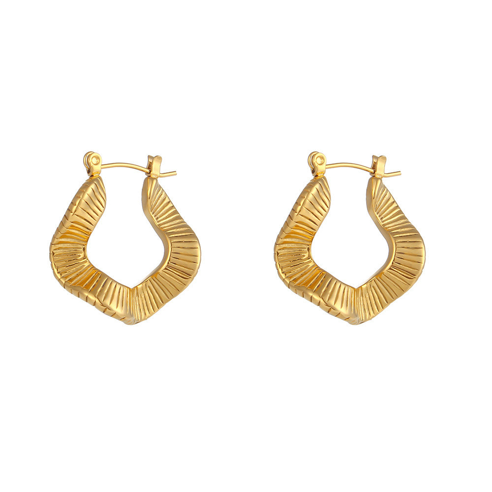 Unique Alien 18K Gold Plated Earrings For Women