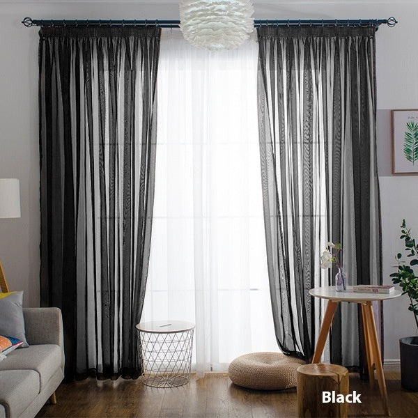Wide Terylene Curtain Window Screen Fabric Solid Color