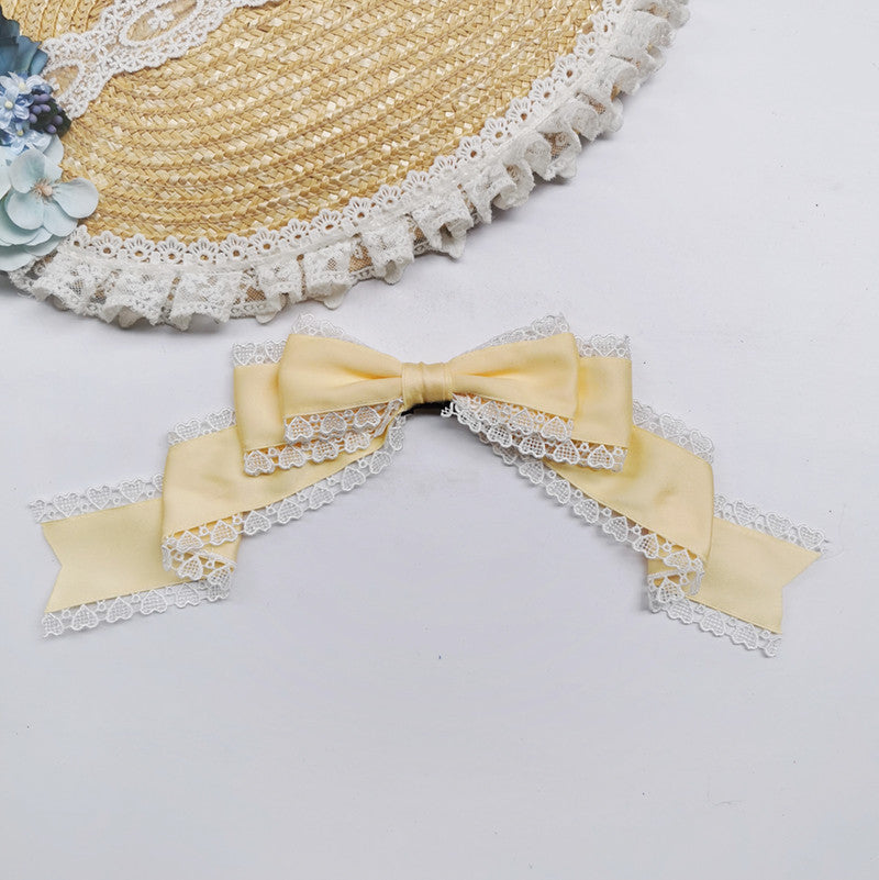 Versatile Lolita Lace Bow Hairband Hair Clip