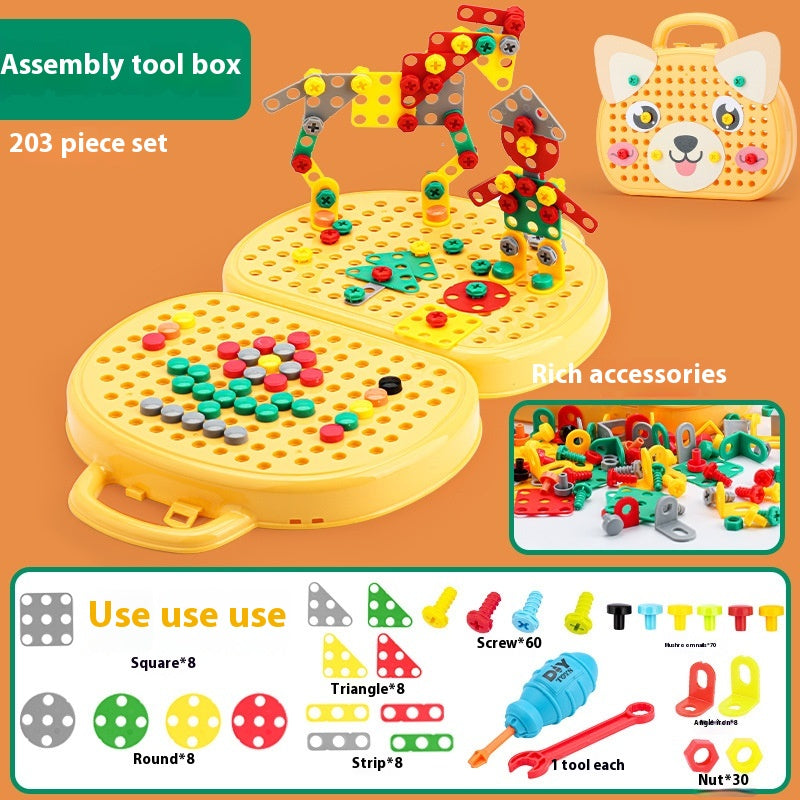 Assembled Toolbox Baby Puzzle Electric
