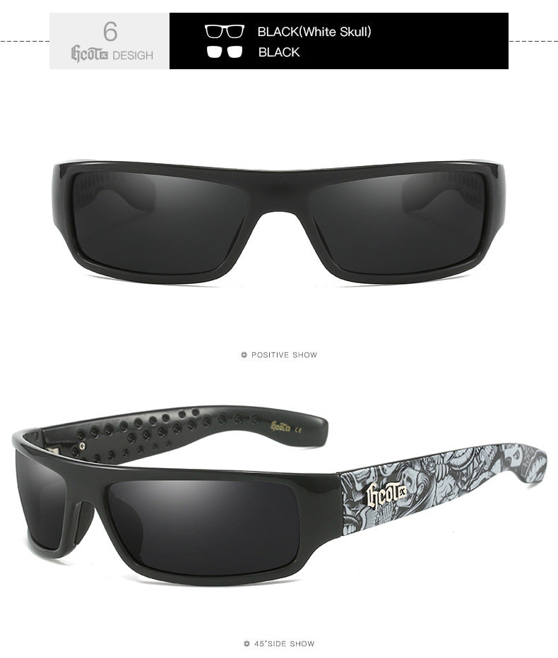 Motorcycle Bandit Style Hip Hop Fashion West Coast Polarized Sunglasses