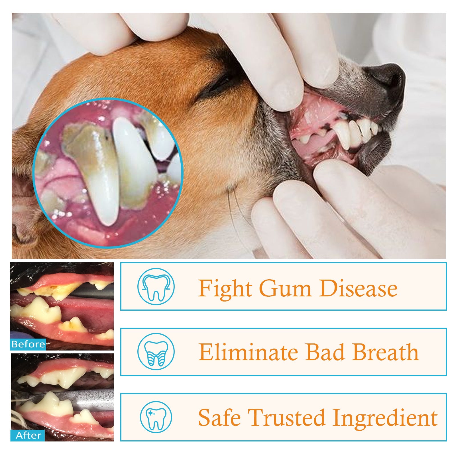 Dog Cat Teeth Cleaning Finger Stall Pet Teeth Cleaning