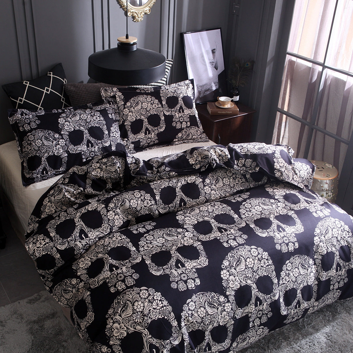 Skull Down Duvet Cover, Home Textile Bedding