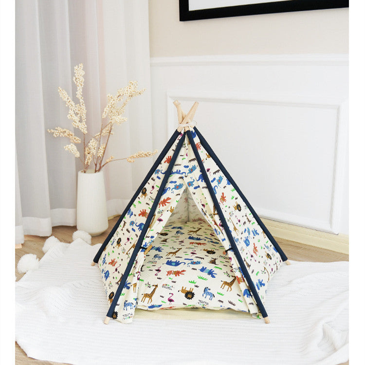 Pet Tent Cat Litter Removable And Washable Cotton Canvas
