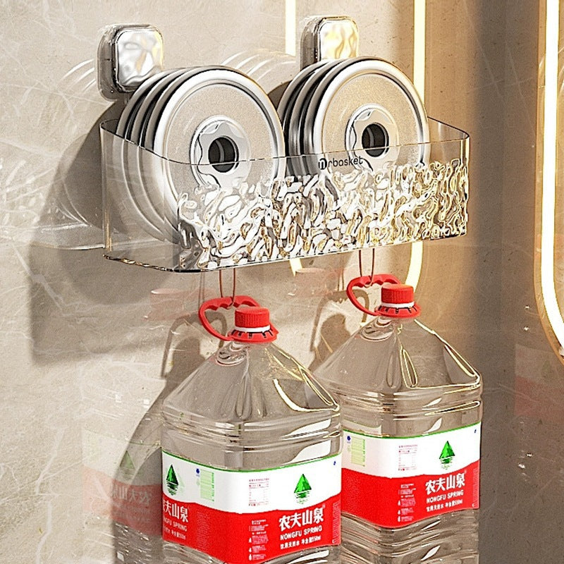 Toilet Rack Punch-free Bathroom Hanging Basket Wall